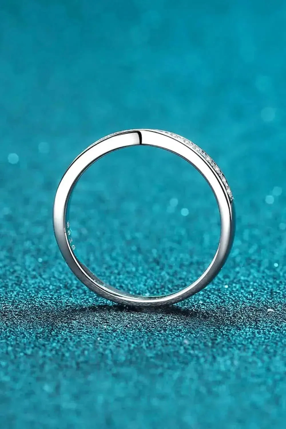 Moissanite Rhodium-Plated Ring - Bad Moms Club