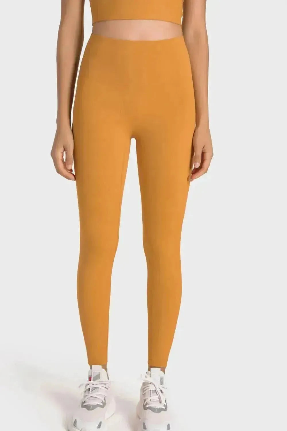 High-Rise Wide Waistband Yoga Leggings - Bad Moms Club
