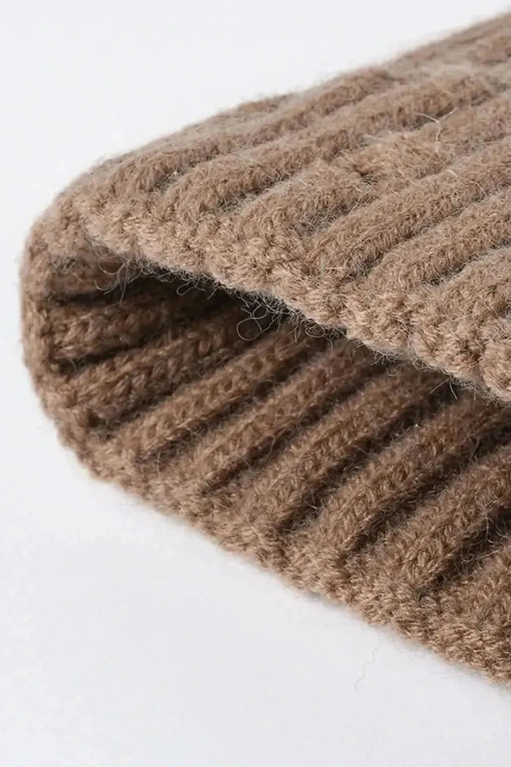 Distressed Rib-Knit Beanie - Bad Moms Club