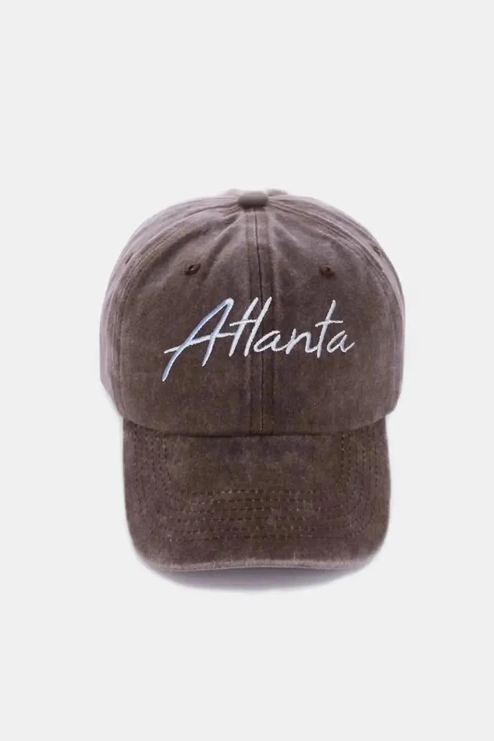 Zenana Washed ATLANTA Embroidered Baseball Cap - Bad Moms Club