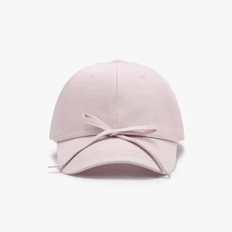 Tied Bow Cotton Baseball Cap - Bad Moms Club