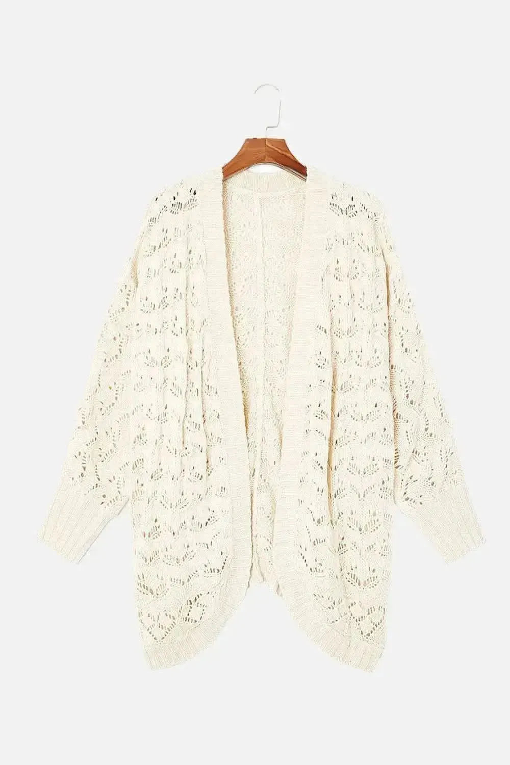 Plus Size Open Front Long Sleeve Cardigan - Bad Moms Club