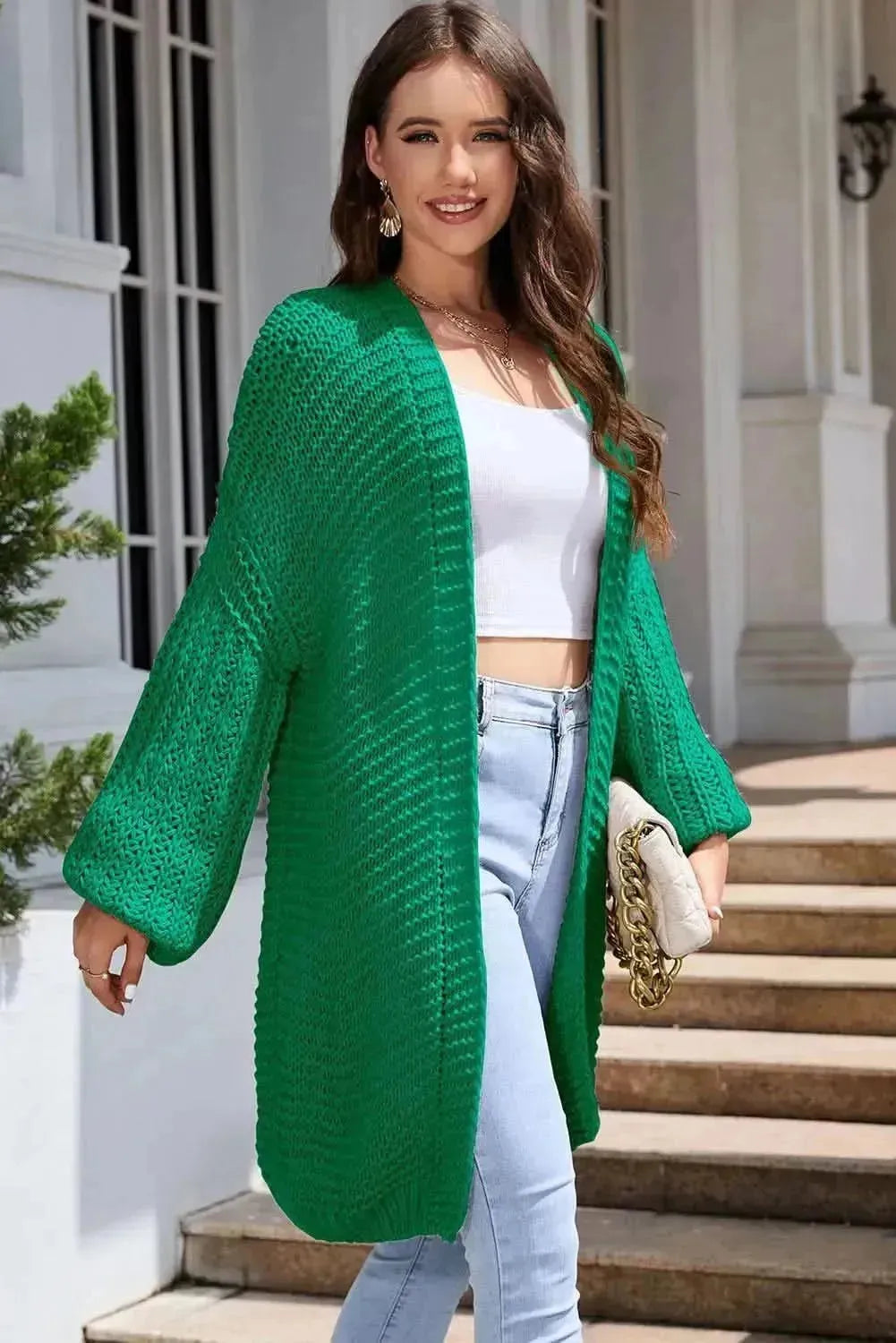 Open Front Longline Cardigan - Bad Moms Club