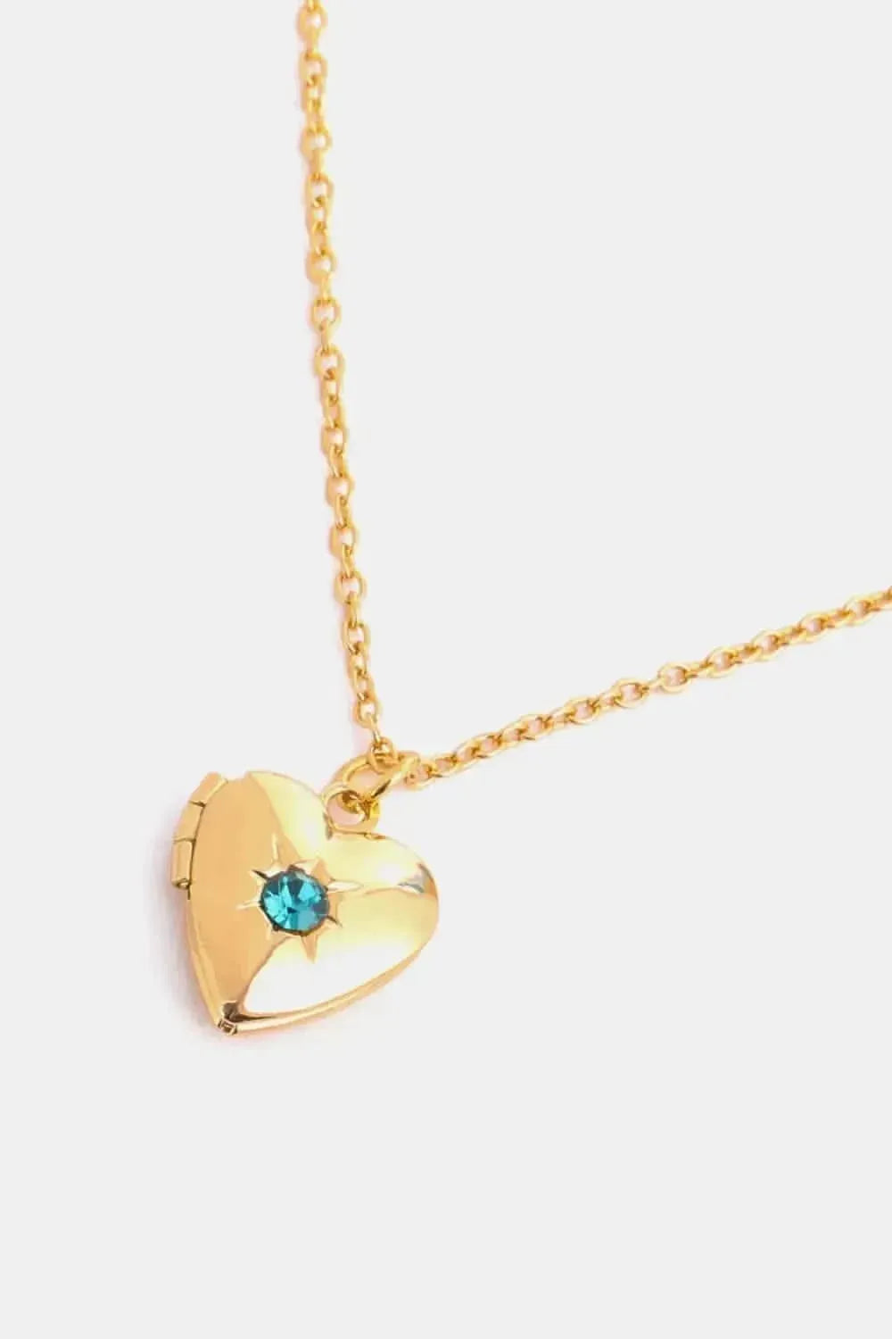 Zircon Heart Shape 14K Gold-Plated Pendant Necklace - Bad Moms Club
