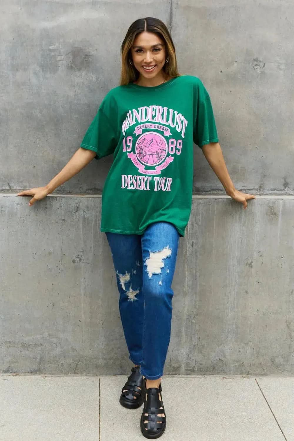 Sweet Claire "Wanderlust" Graphic T-Shirt - Bad Moms Club