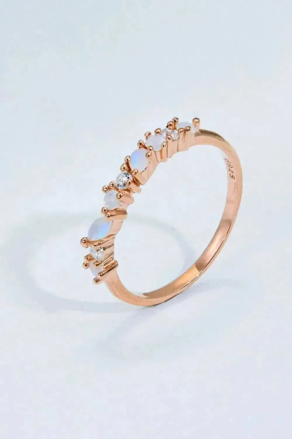 Moonstone and Zircon Decor Ring - Bad Moms Club