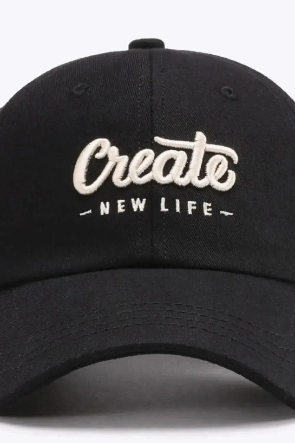 CREATE NEW LIFE Adjustable Cotton Baseball Cap - Bad Moms Club