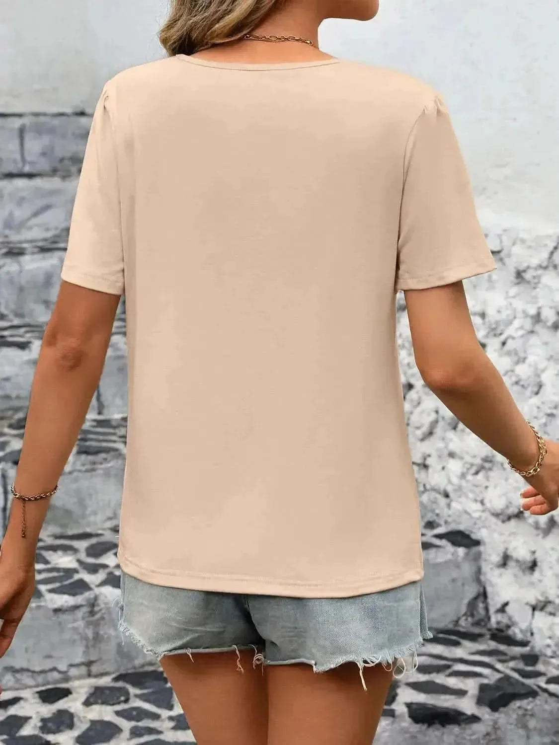 Ivy Lane Round Neck Short Sleeve Top - Bad Moms Club