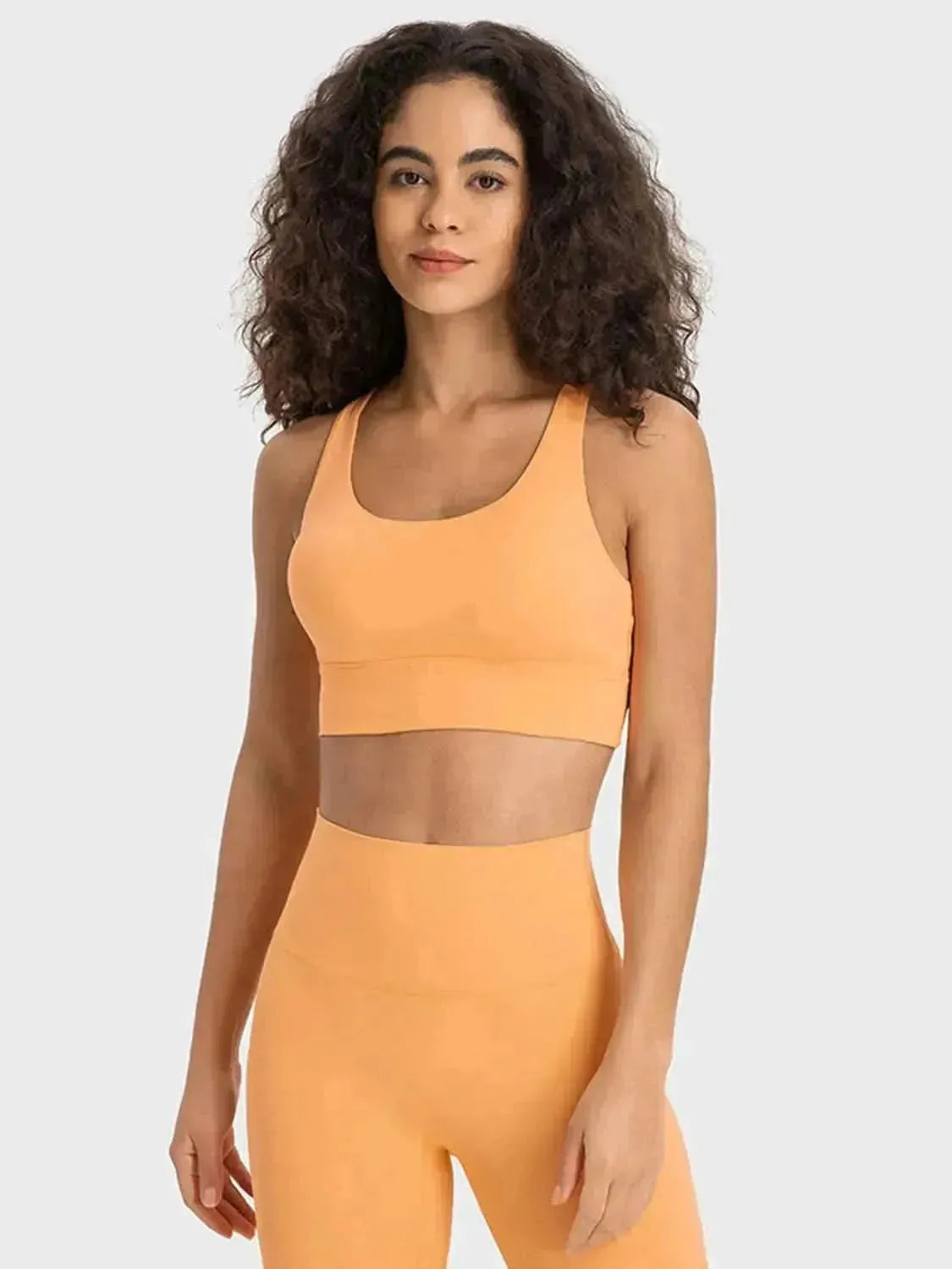 Crisscross Scoop Neck Active Tank - Bad Moms Club