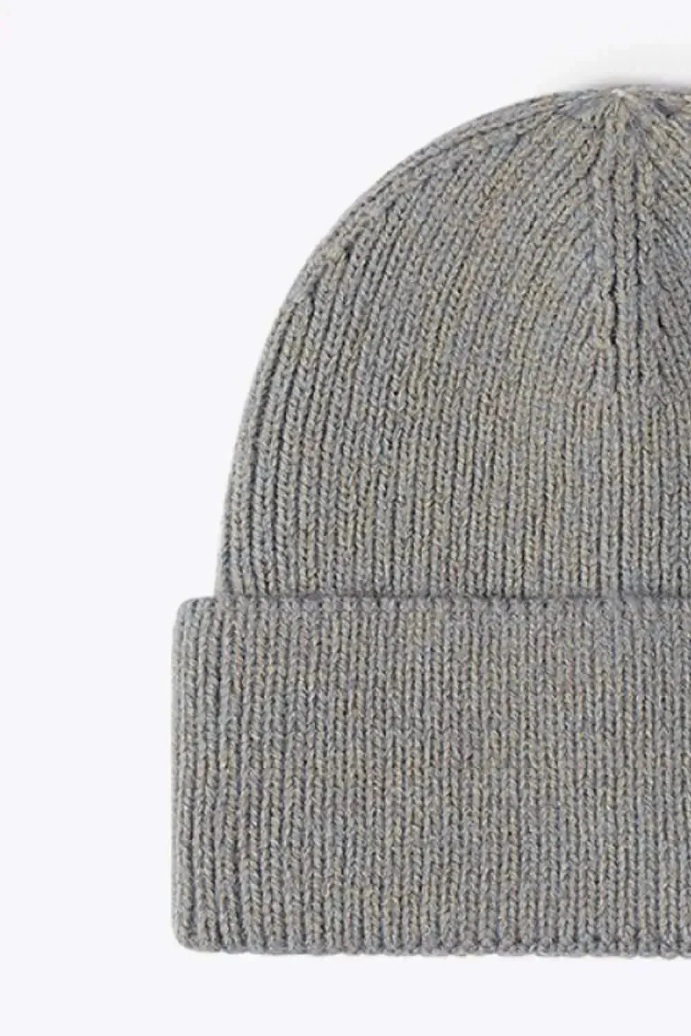 Letter N Patch Cuffed Knit Beanie - Bad Moms Club