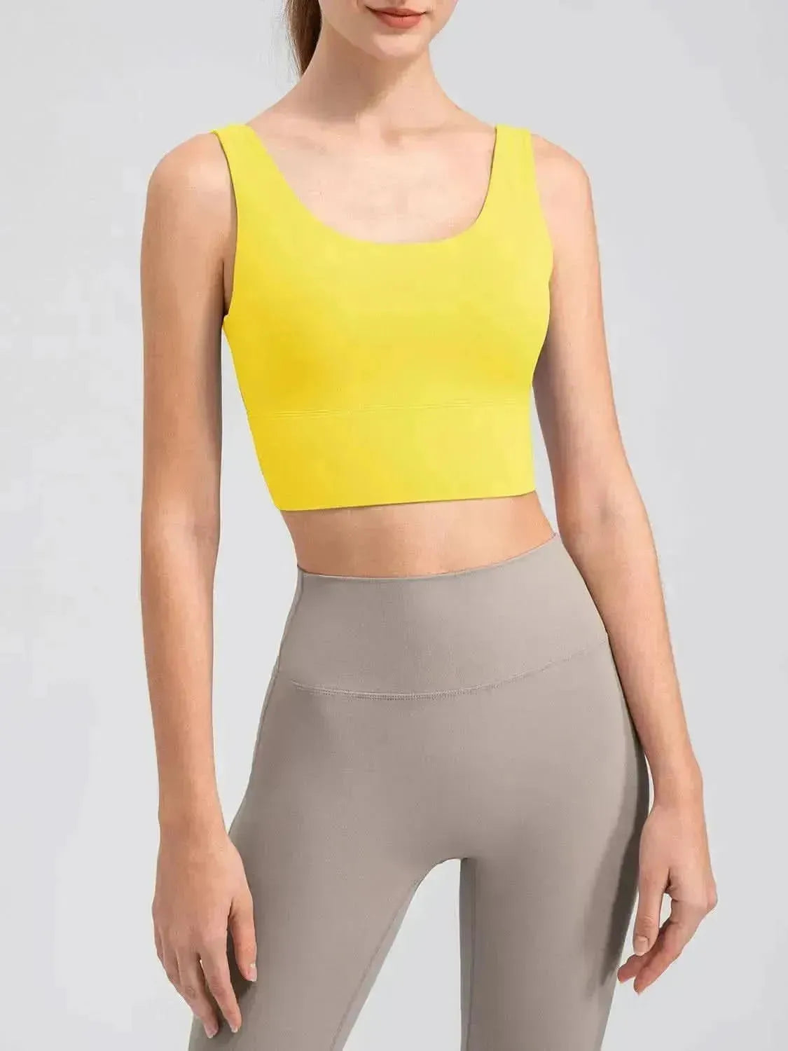 Scoop Neck Wide Strap Active Tank - Bad Moms Club