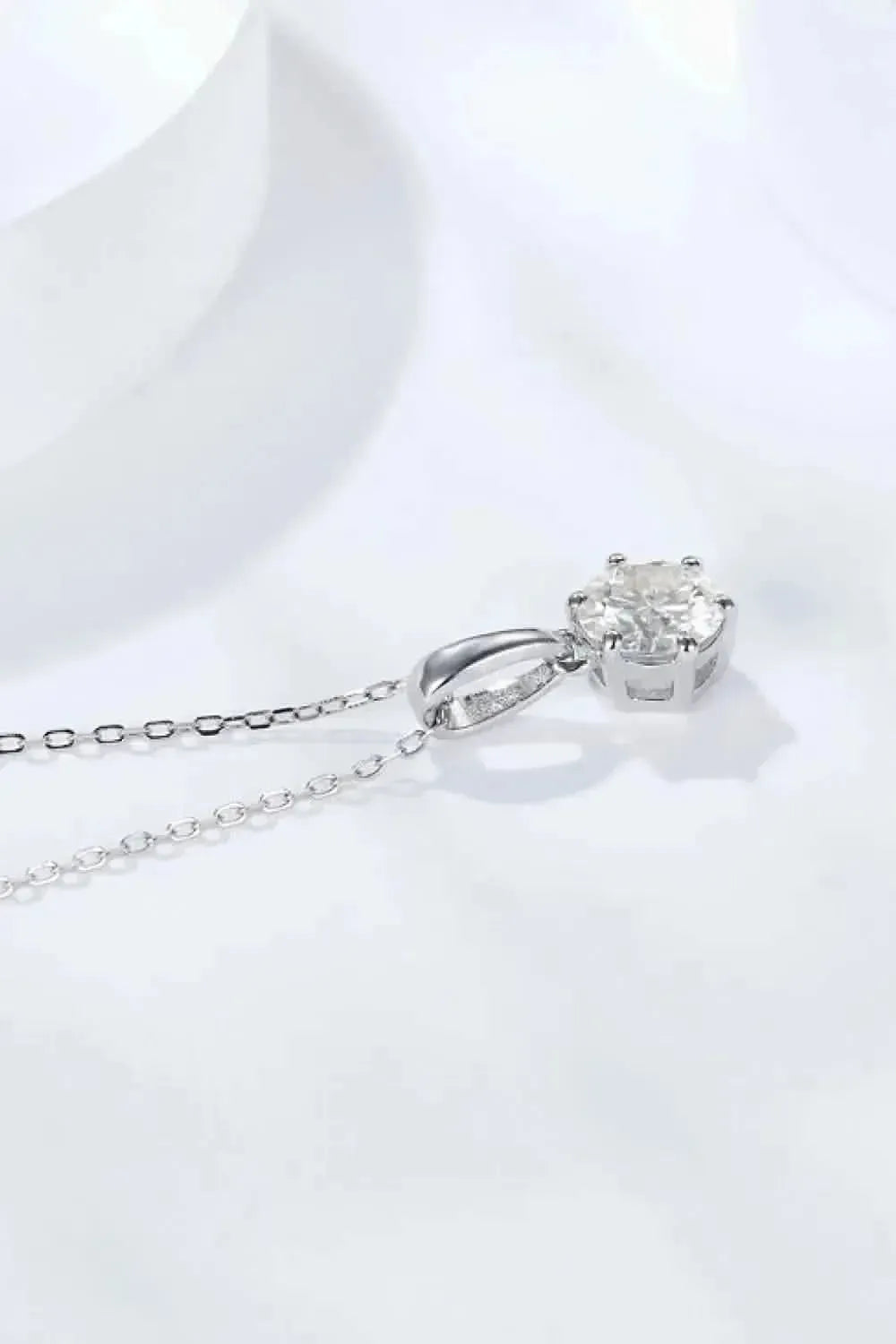 2 Carat 6-Prong Moissanite Pendant Necklace - Bad Moms Club
