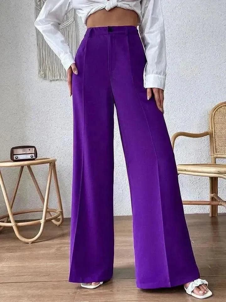 Honey High Waist Wide Leg Pants - Bad Moms Club
