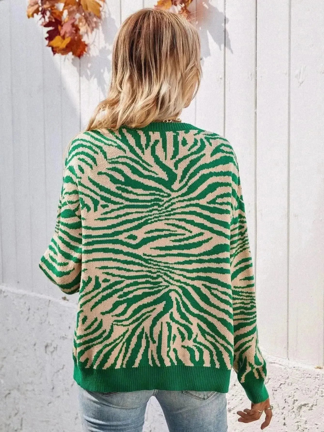 Woven Right Zebra Print Button Down Cardigan - Bad Moms Club