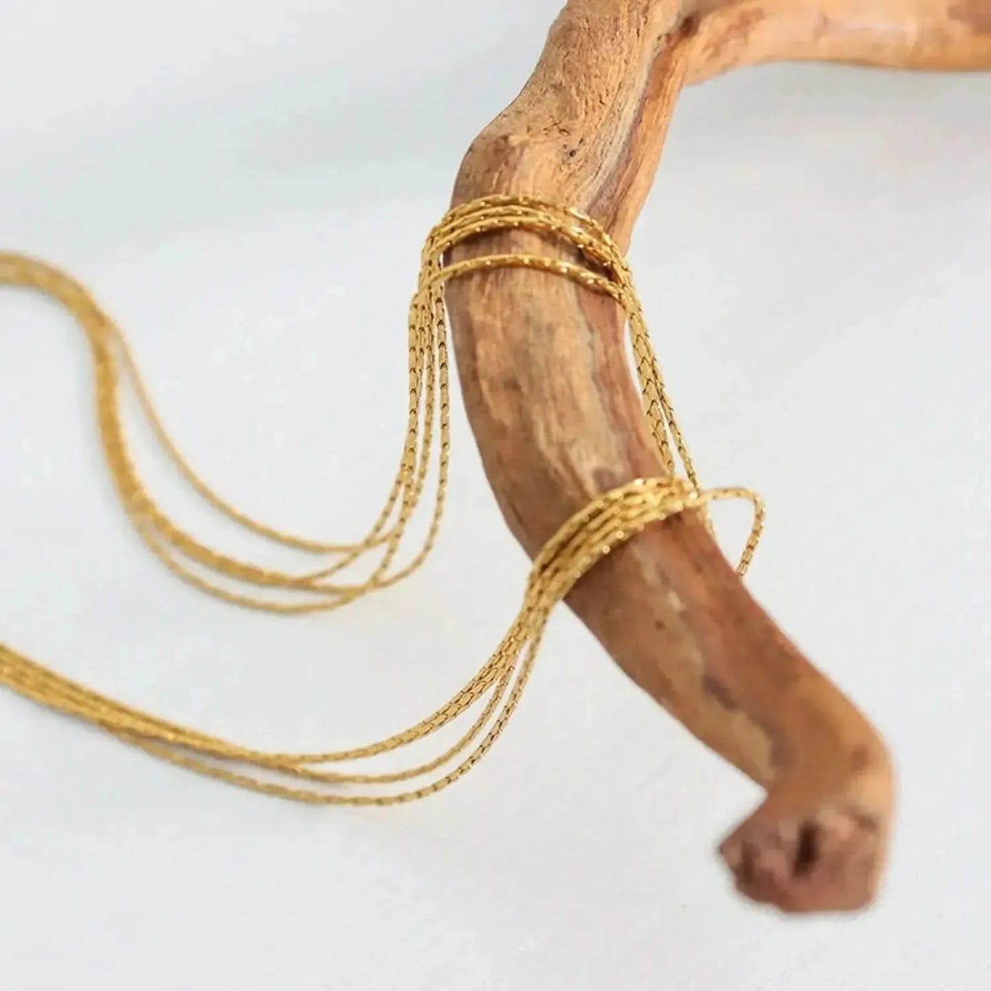 18K Gold-Plated Multi-Layer Clavicle Chain Necklace - Bad Moms Club