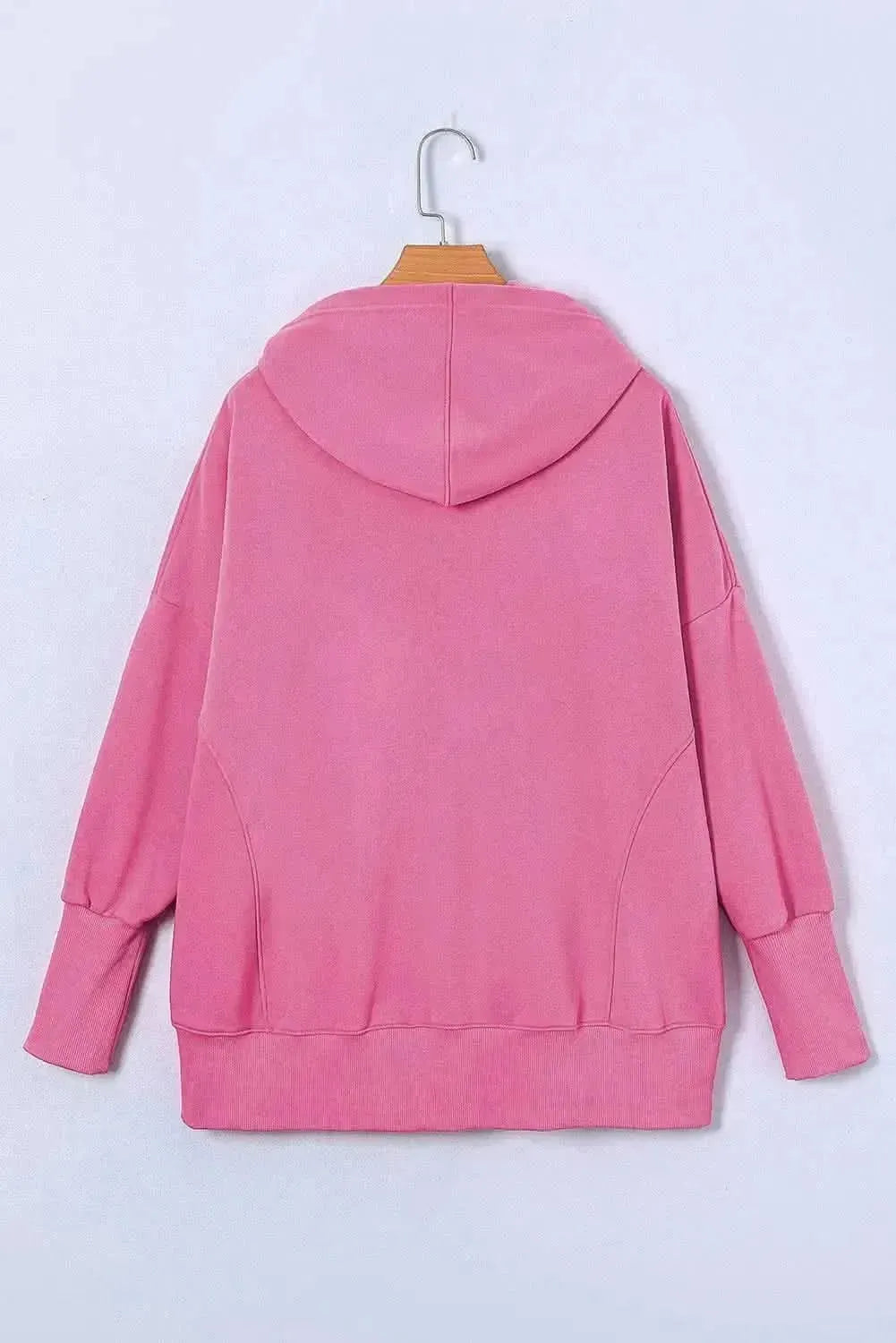 Quarter-Snap Dropped Shoulder Hoodie - Bad Moms Club