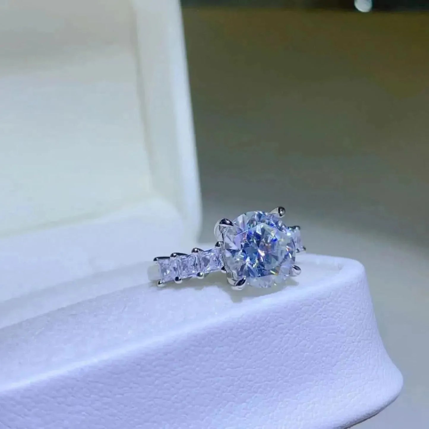 3 Carat Moissanite 925 Sterling Silver Ring - Bad Moms Club