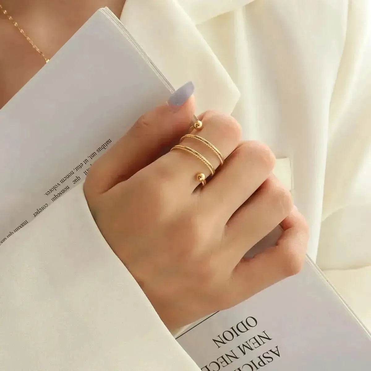 Titanium Steel Wrap Ring - Bad Moms Club