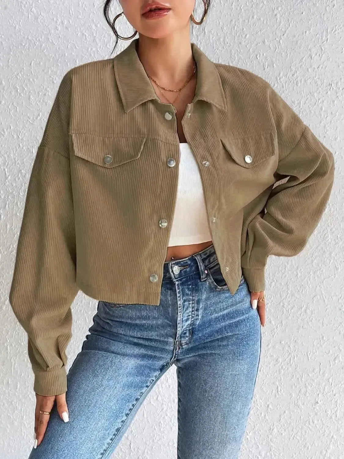 Honey Snap Down Long Sleeve Jacket - Bad Moms Club