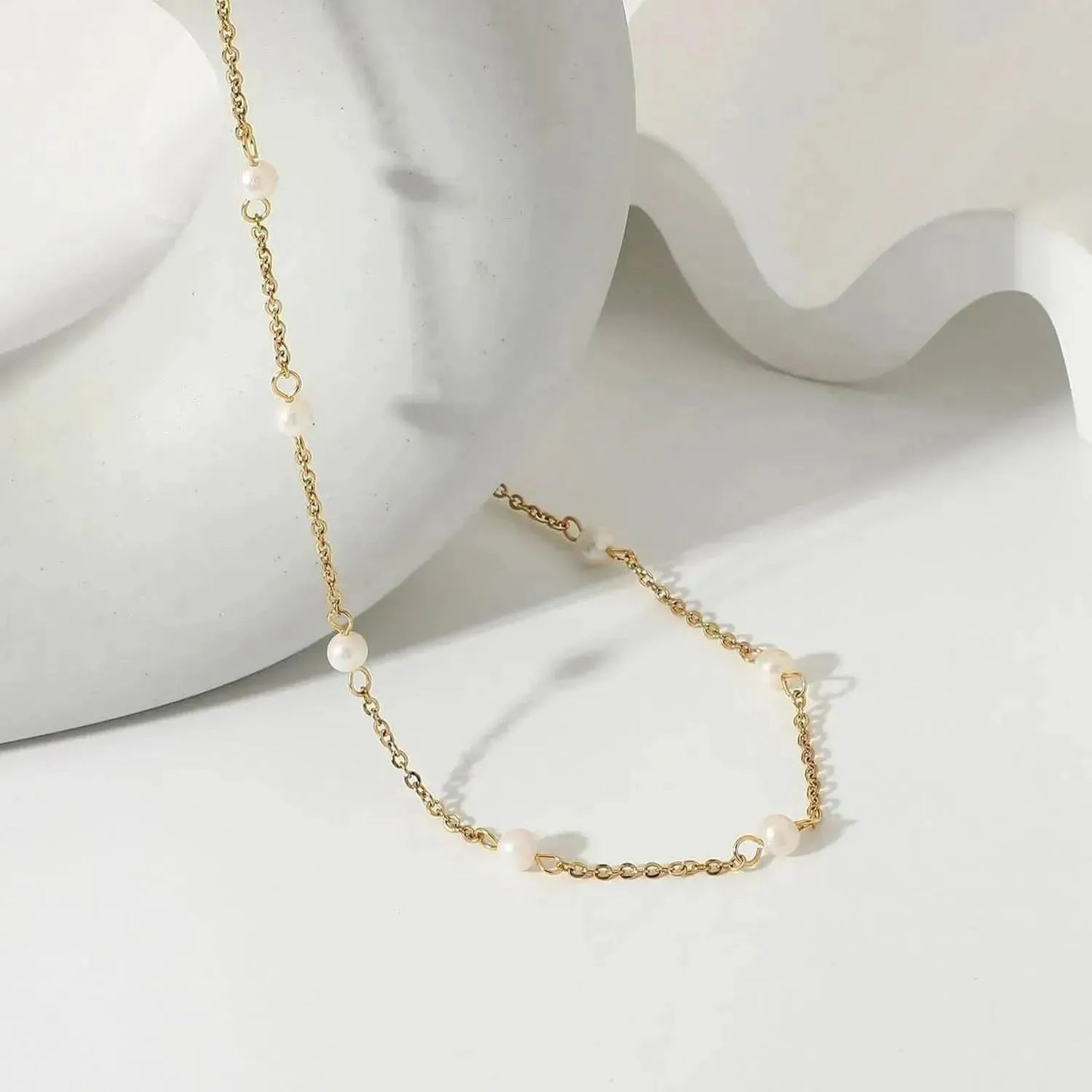 Freshwater Pearl 18K Gold-Plated Necklace - Bad Moms Club