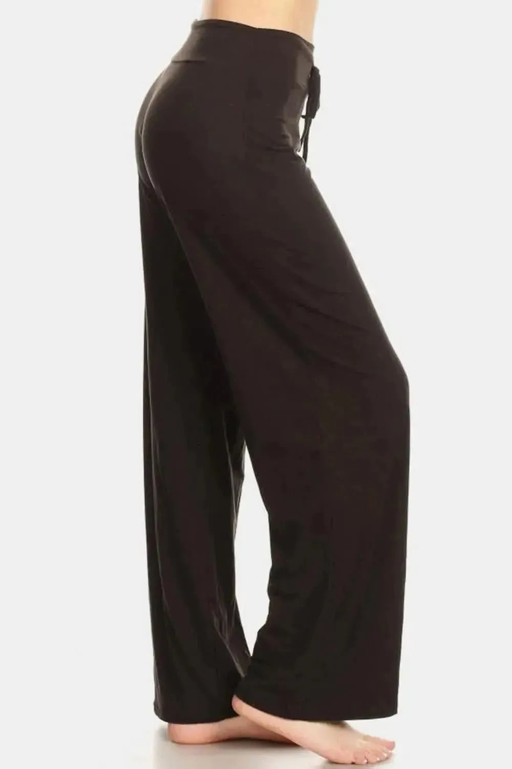 Leggings Depot High Waist Drawstring Wide Leg Pants - Bad Moms Club