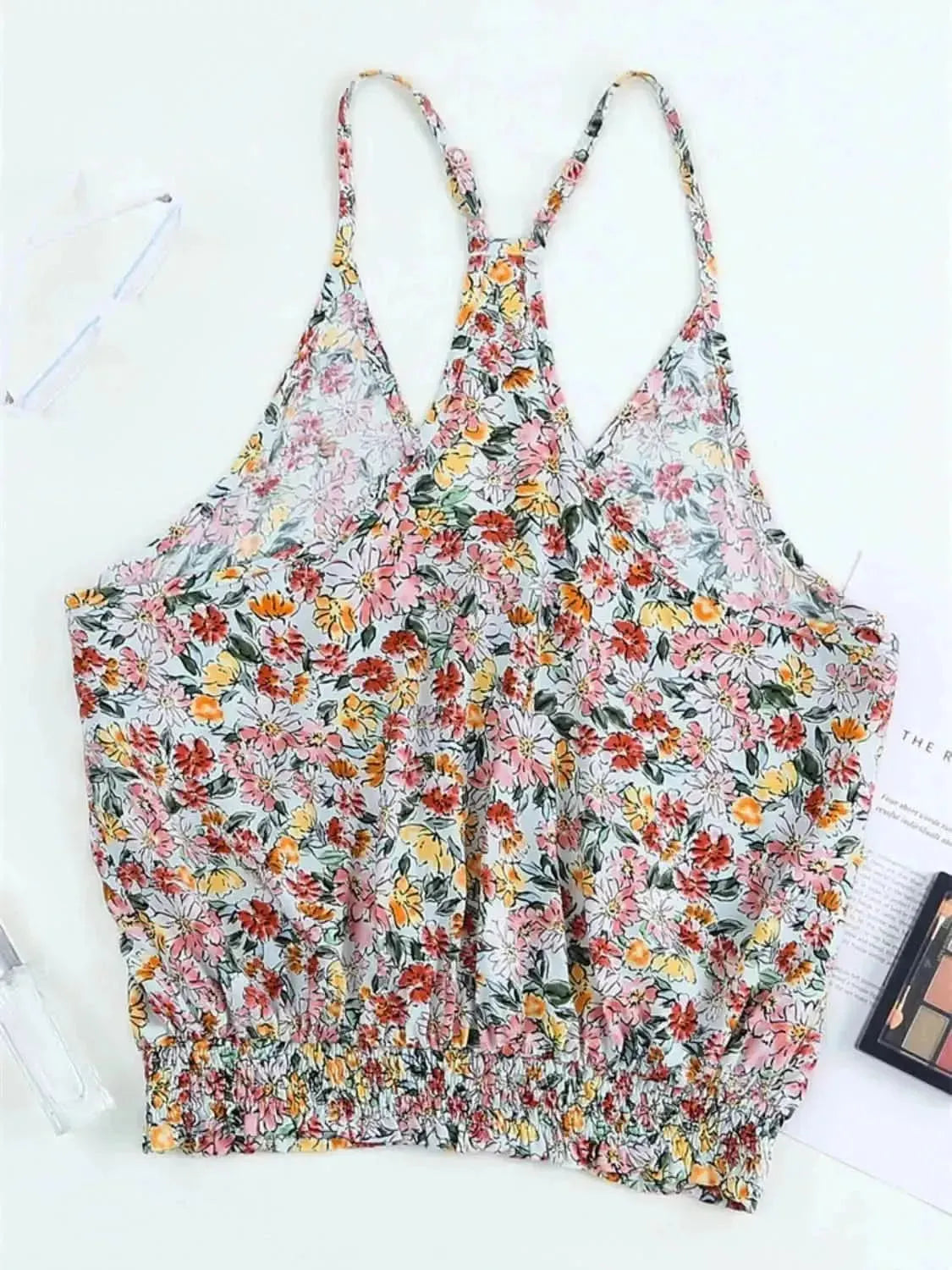 Floral Surplice Cami - Bad Moms Club