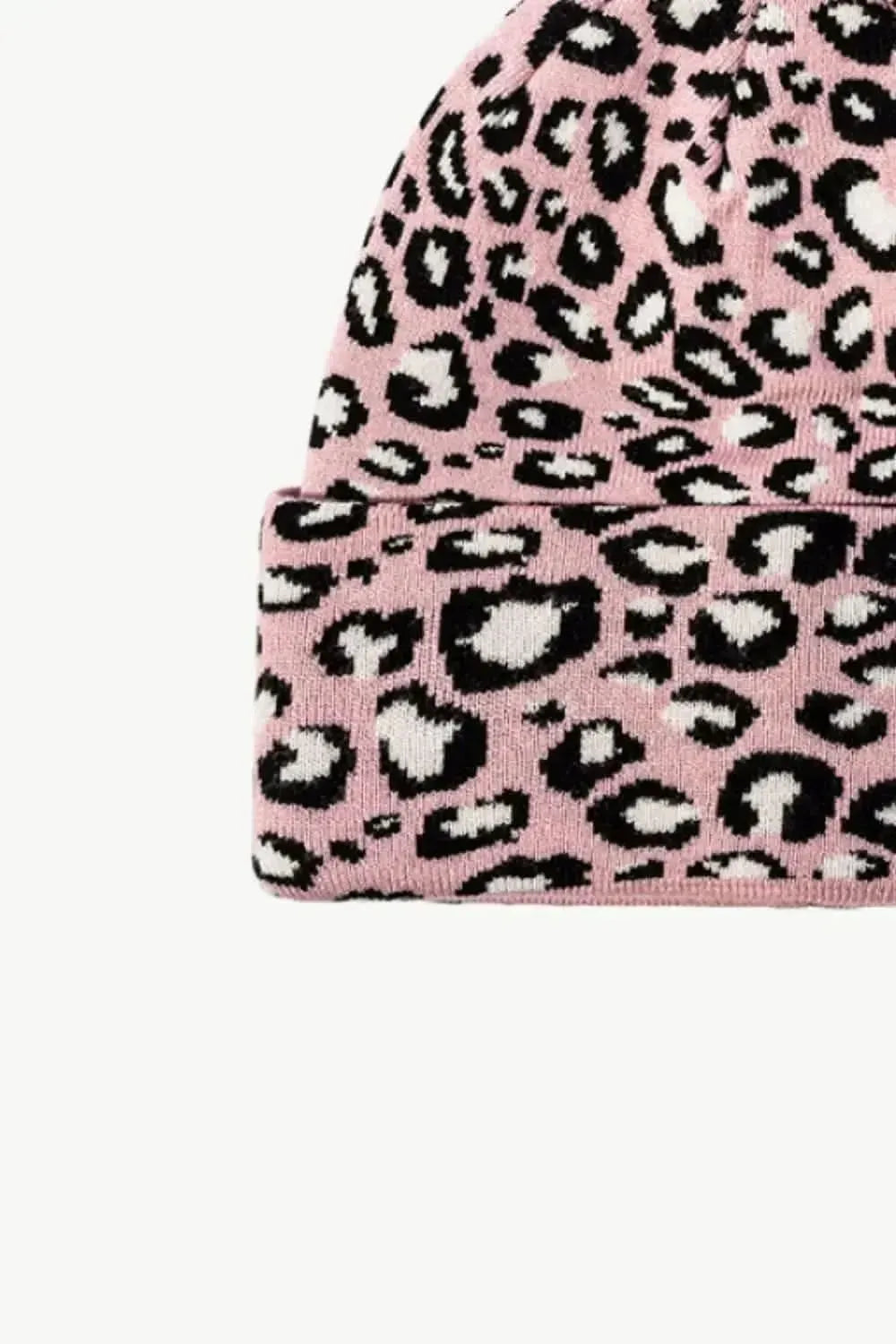 Leopard Pattern Cuffed Beanie - Bad Moms Club