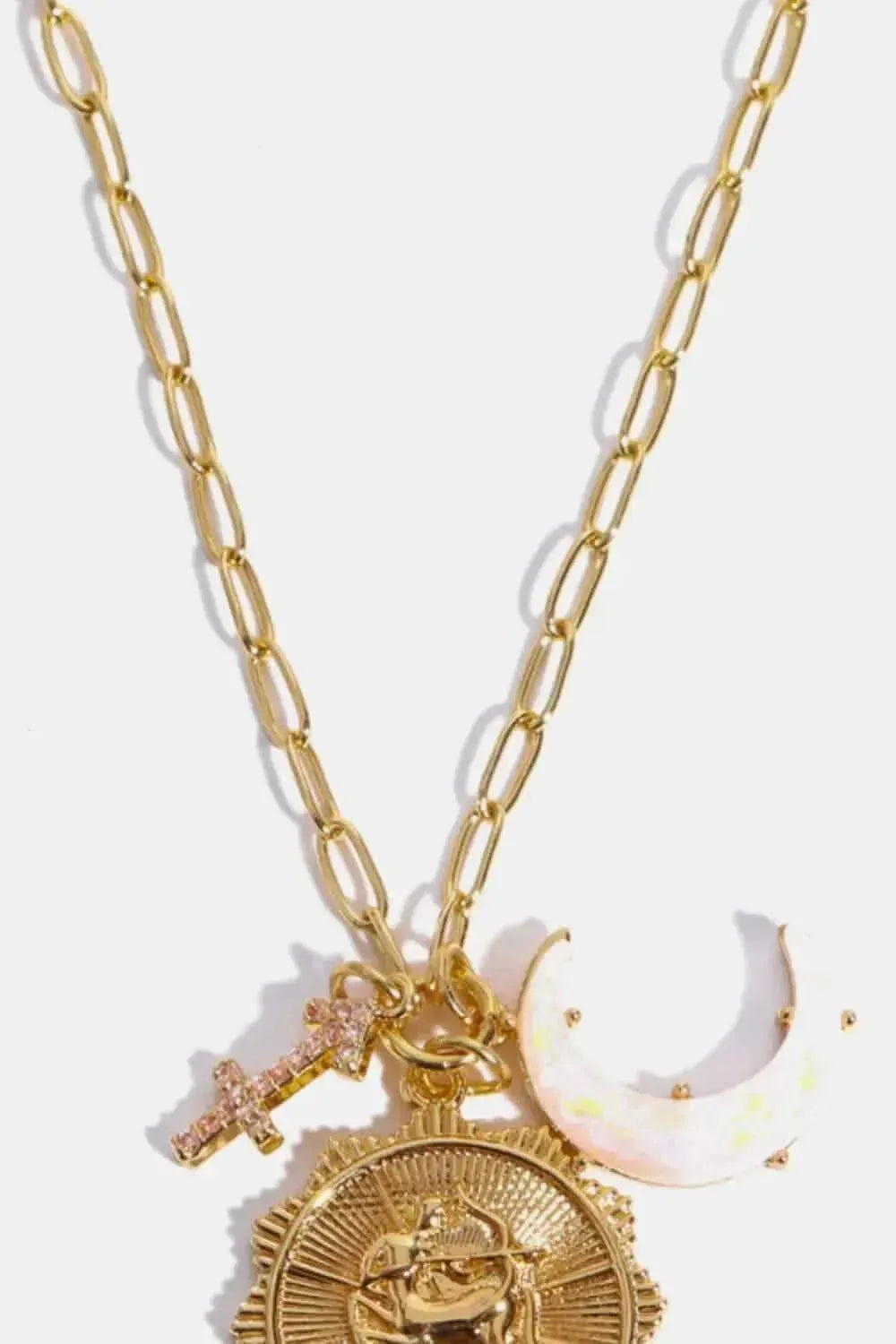 Constellation and Moon Pendant Copper Necklace - Bad Moms Club