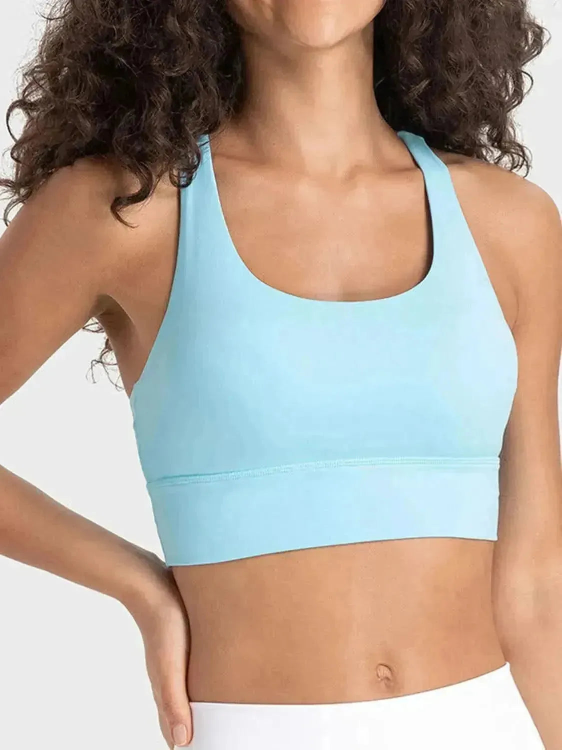 Crisscross Scoop Neck Active Tank - Bad Moms Club