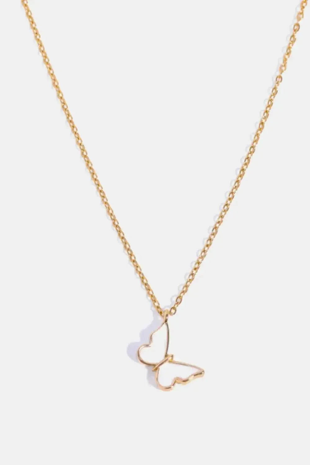 Butterfly Pendant Copper 14K Gold-Plated Necklace - Bad Moms Club