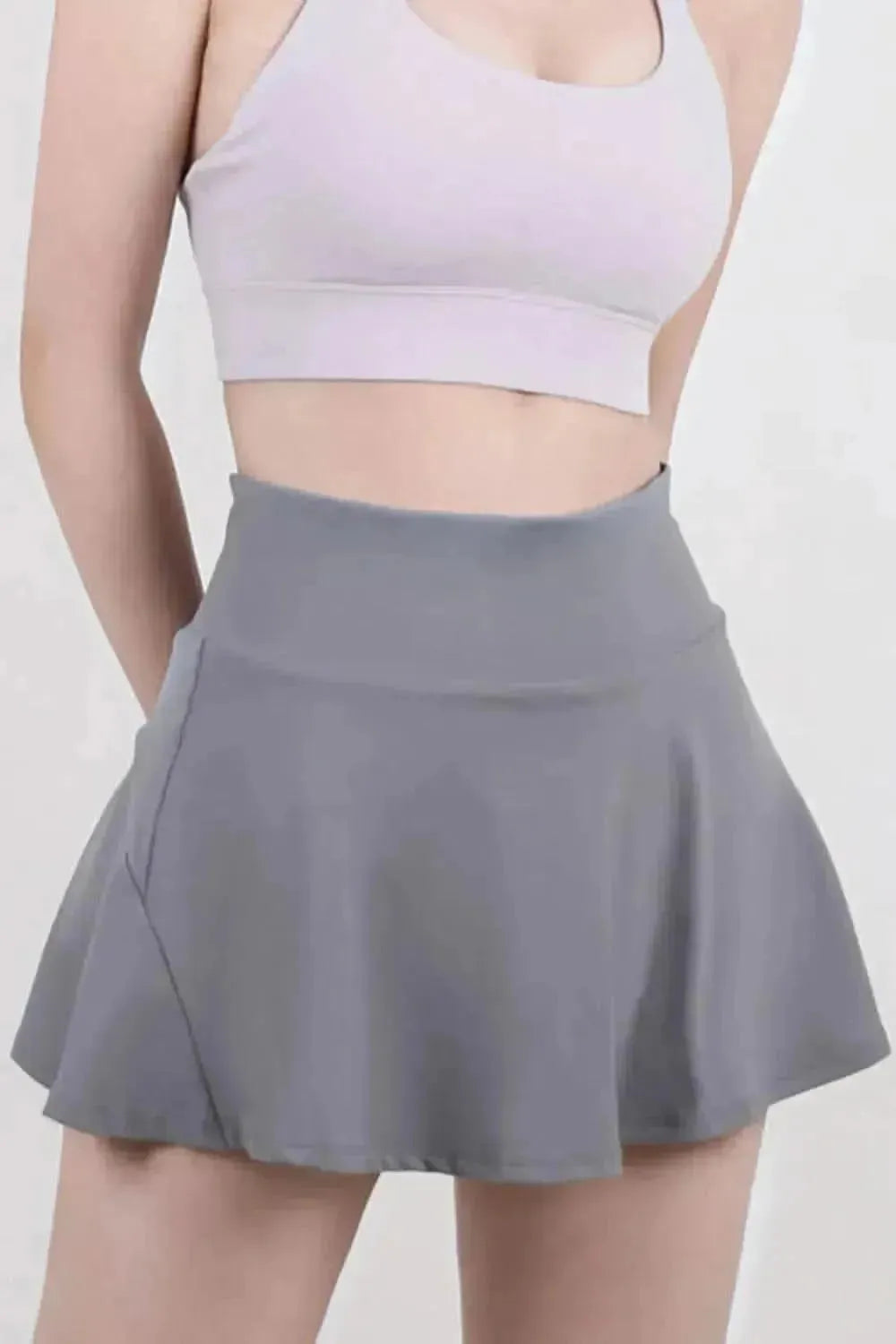 High Waist Pleated Active Skirt - Bad Moms Club