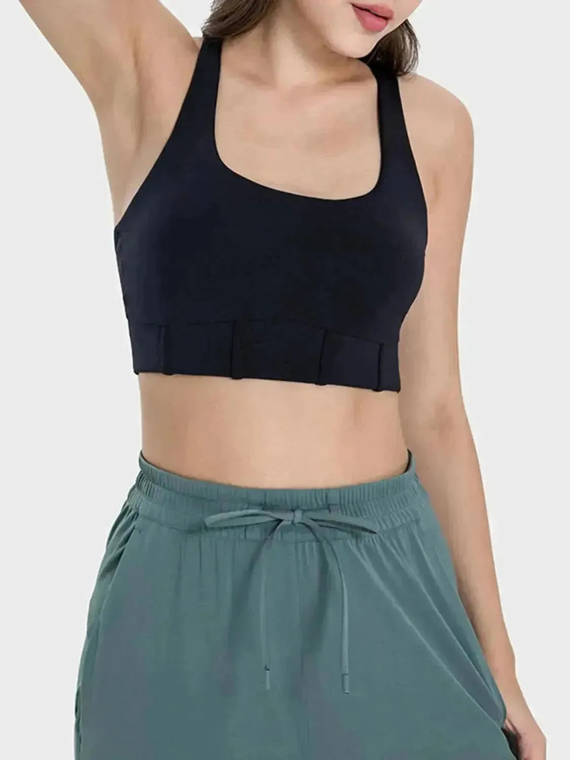 Square Neck Wide Strap Active Tank - Bad Moms Club