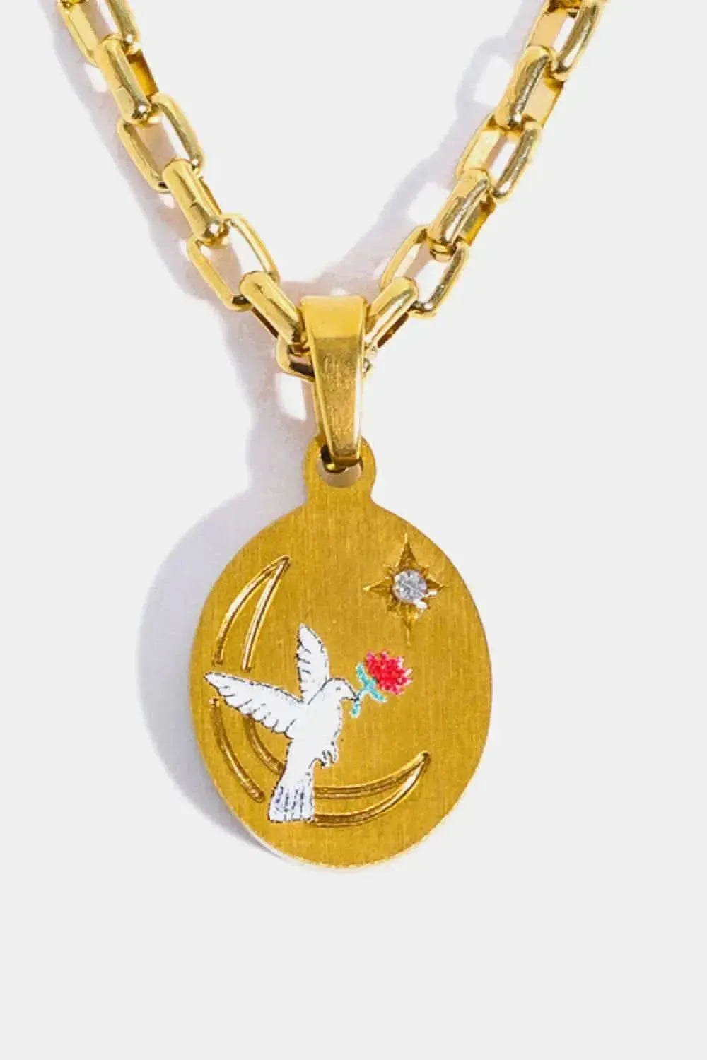 Stainless Steel 18K Gold-Plated Necklace - Bad Moms Club