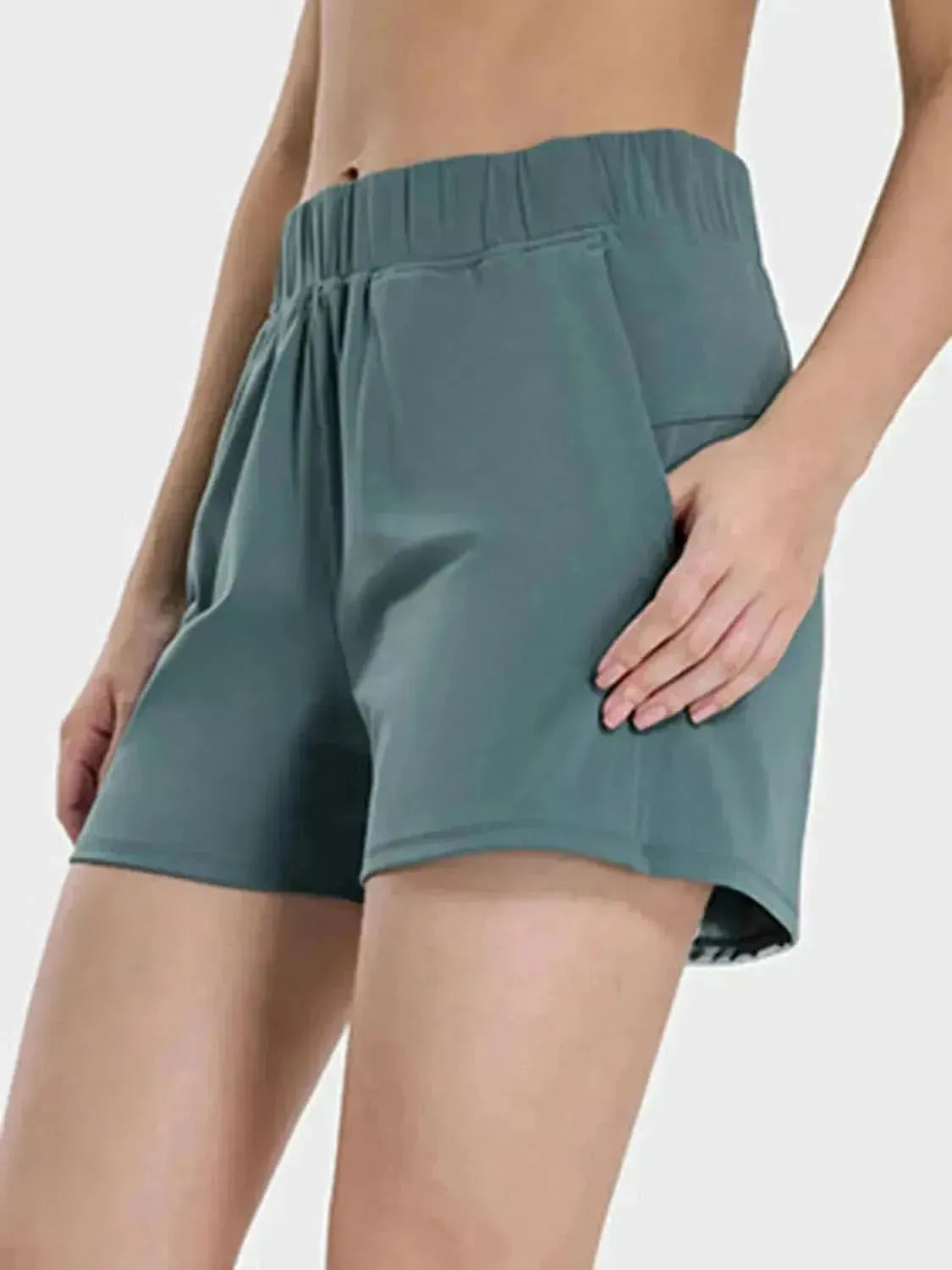 Elastic Waist Active Shorts - Bad Moms Club
