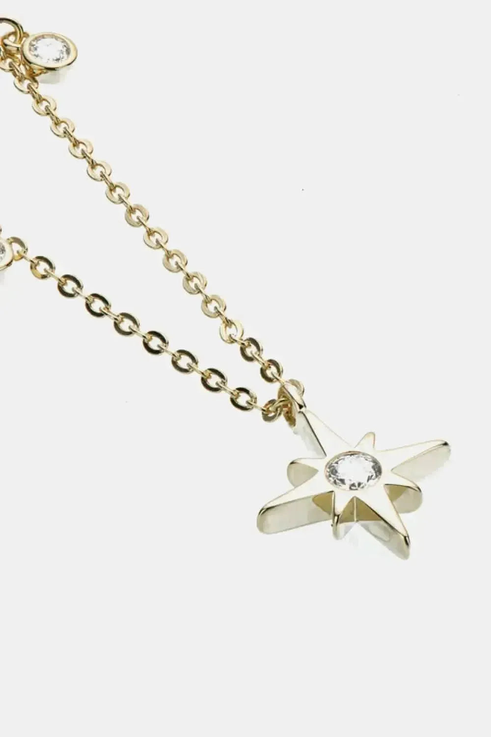 Moissanite North Star Pendant 925 Sterling Silver Necklace - Bad Moms Club
