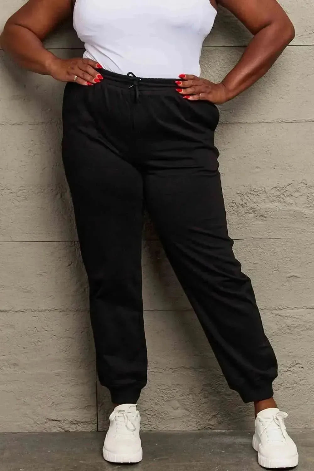 Simply Love Full Size Drawstring Sweatpants - Bad Moms Club