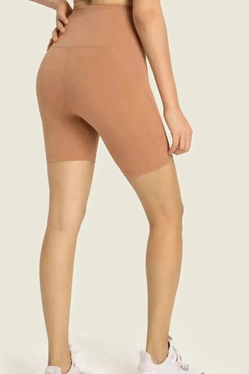 Seamless High-Rise Wide Waistband Biker Shorts - Bad Moms Club