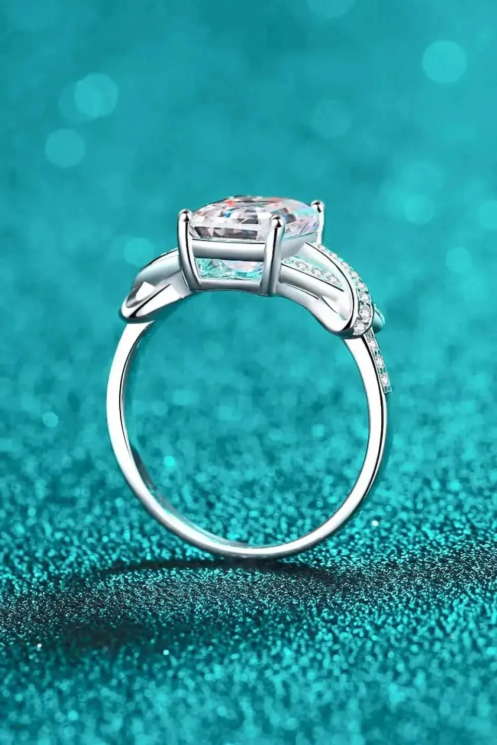 3 Carat Moissanite Sterling Silver Ring - Bad Moms Club