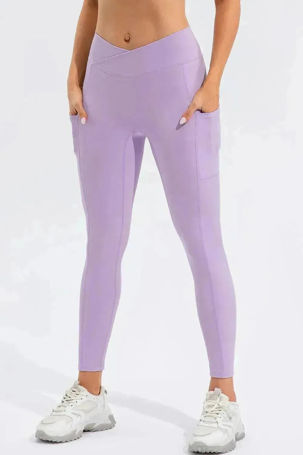 High Waist Active Leggings with Pockets - Bad Moms Club