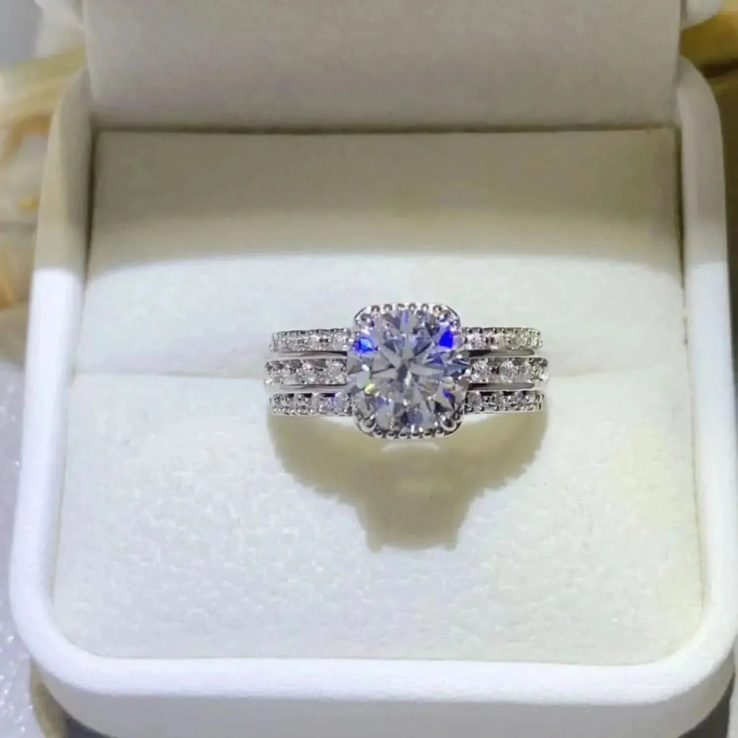 2 Carat Moissanite 925 Sterling Silver Ring - Bad Moms Club