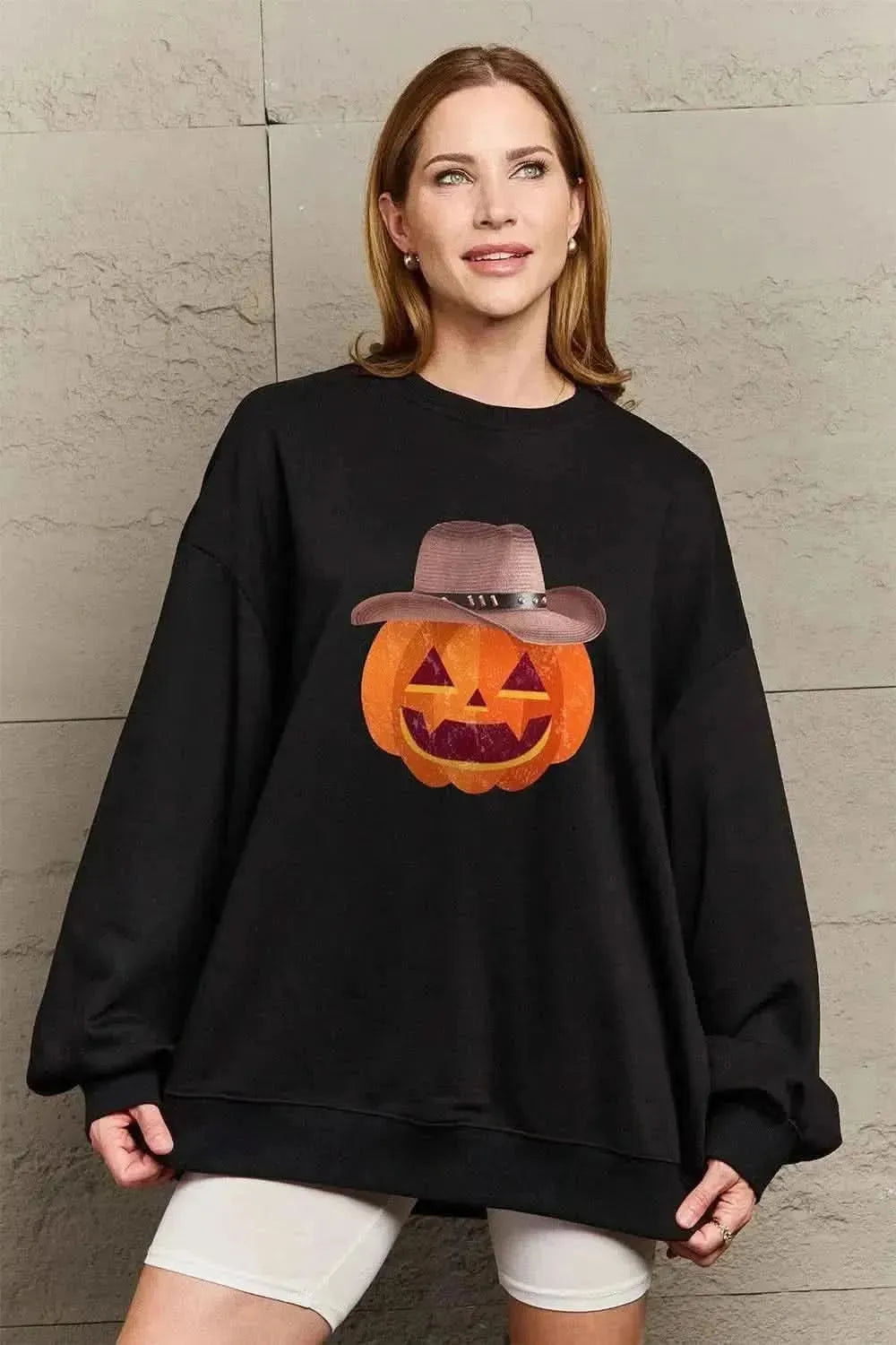 Simply Love Full Size Graphic Dropped Shoulder Sweatshirt - Bad Moms Club
