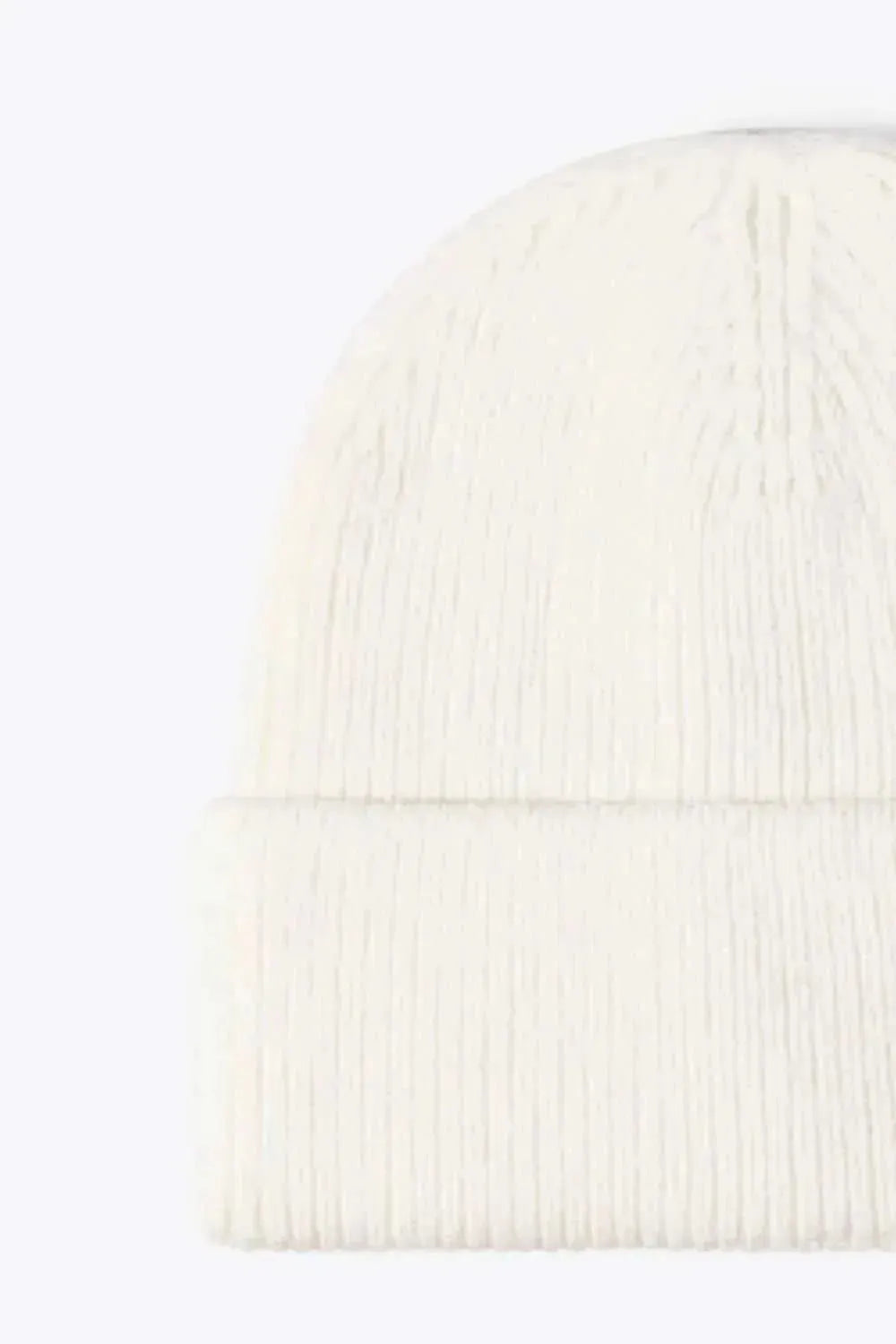 Letter N Patch Cuffed Knit Beanie - Bad Moms Club