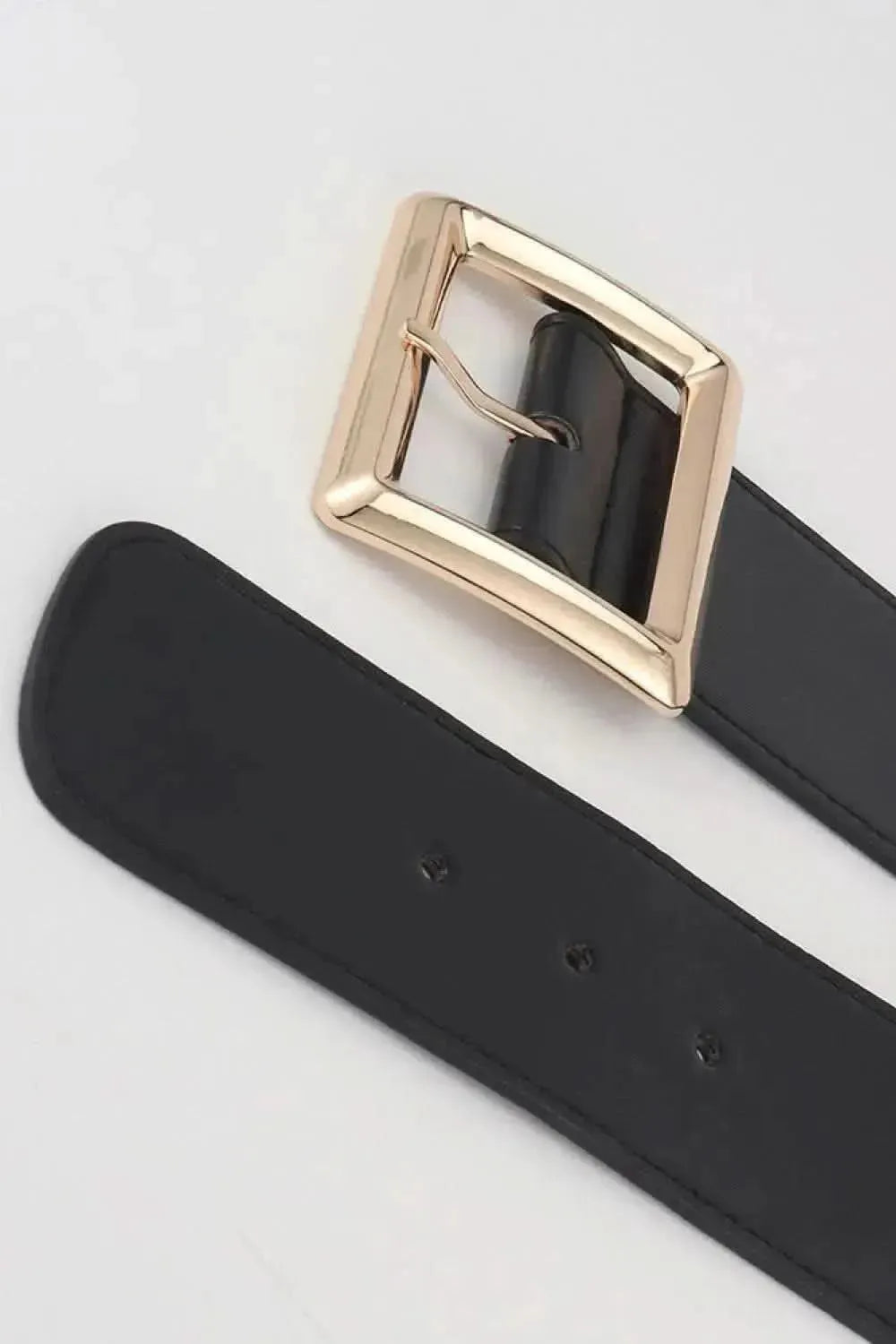 Rectangle Buckle Elastic Wide Belt - Bad Moms Club