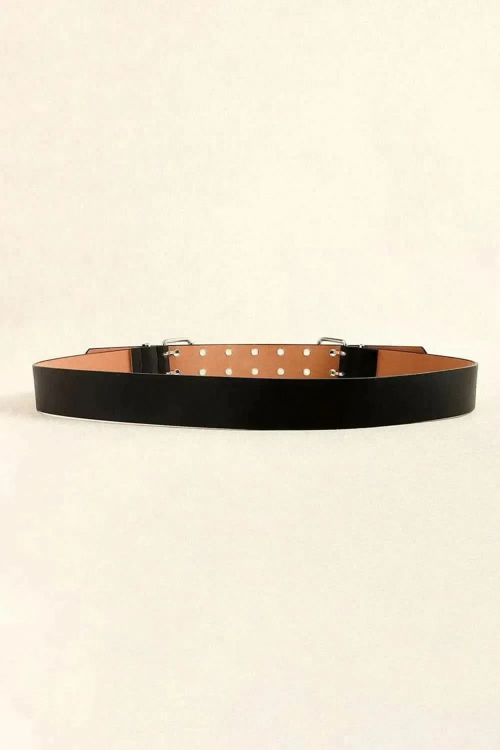 PU Leather Two Row Eyelet Belt - Bad Moms Club