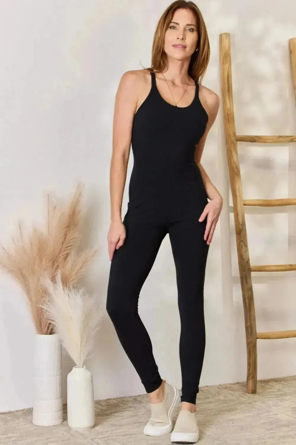 Mono B Active Jumpsuit with Pockets - Bad Moms Club