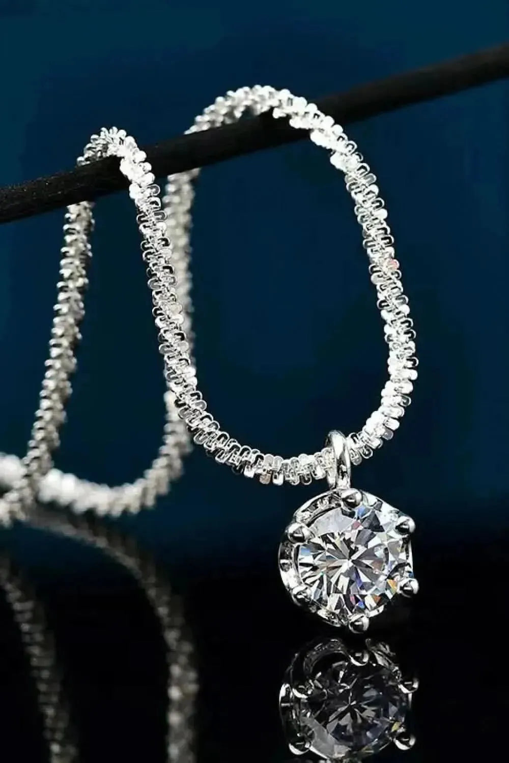 1 Carat Moissanite 925 Sterling Silver Necklace - Bad Moms Club