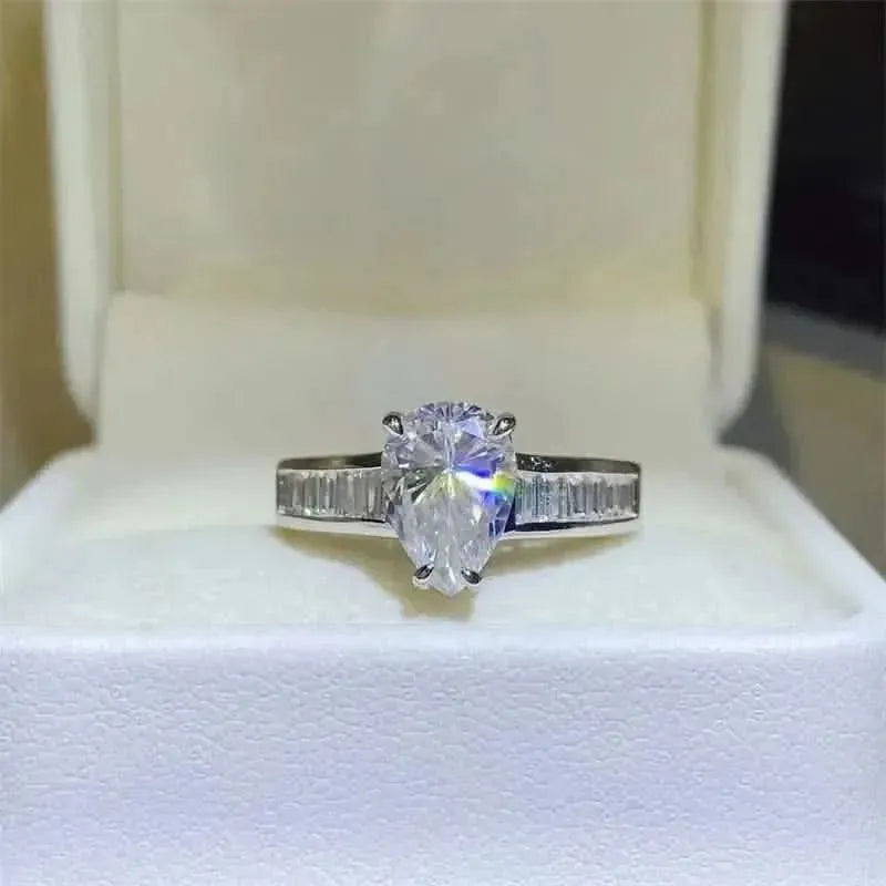 3 Carat Moissanite 925 Sterling Silver Ring - Bad Moms Club