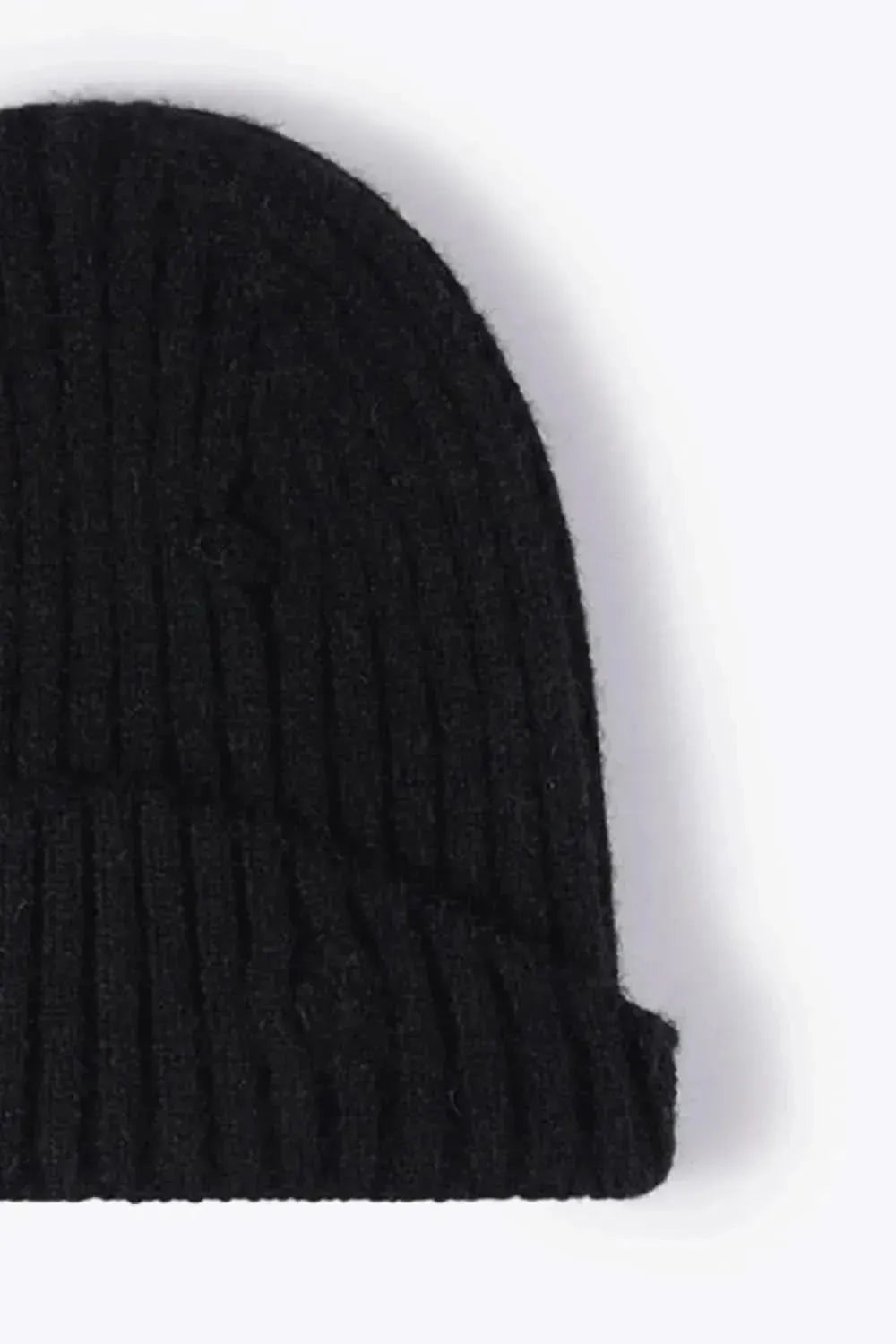 Distressed Rib-Knit Beanie - Bad Moms Club
