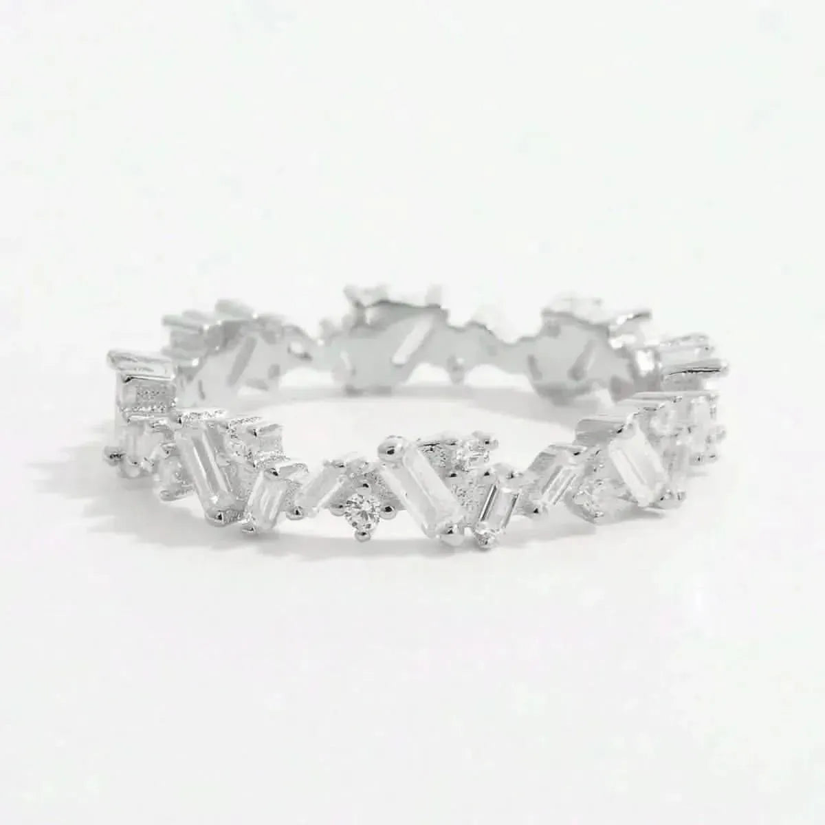 925 Sterling Silver Inlaid Zircon Ring - Bad Moms Club