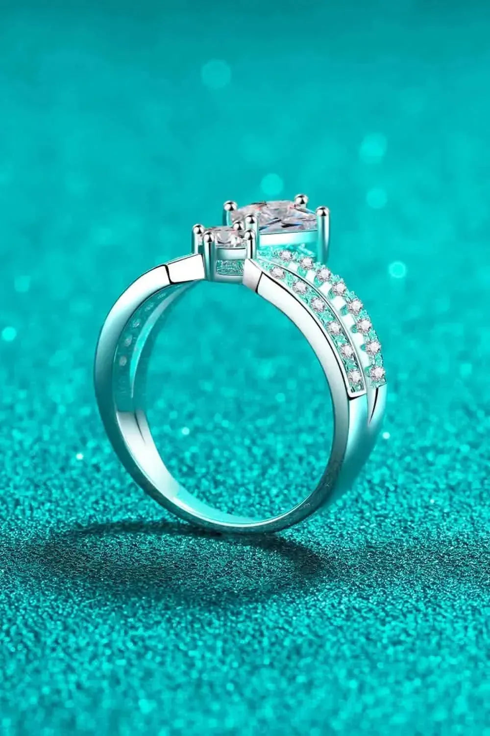 925 Sterling Silver Moissanite Crown Ring - Bad Moms Club
